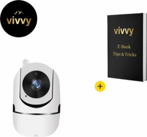 Huisdiercamera - Hondencamera Met 2 Way Audio - Babyfoon Met Camera En App - Best Getest - 100% Tevredenheidsgarantie - 1080p - Wit