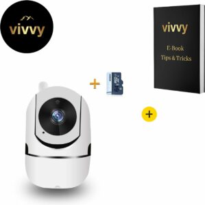 Huisdiercamera - Hondencamera Met 2 Way Audio - Babyfoon Met Camera En App - Met 64 GB Opslagkaart - Best Getest - 100% Tevredenheidsgarantie - 1080p - Wit