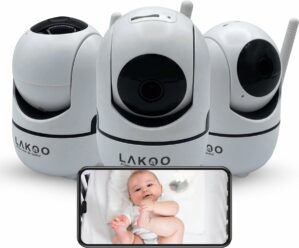 Lakoo Babyfoon met Camera en App - Indoor Beveiligingscamera - Baby Monitor - Babyphone - Set van 3