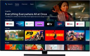 Medion X15549 - Android Smart TV - 138,8 cm - 55 inch - 4K QLED - HDR - CI+ - Chromecast - Google Assistant - Zwart