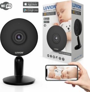 NIEUW! Luvion Smart Optics Mini HD Wifi Camera - Black Edition - IP camera met babyfoon app