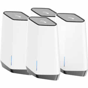 Netgear Orbi Pro WiFi 6 - AX6000 Tri-band WiFi Systeem SXK80B4 mesh router 1x Orbi Pro WiFi 6 Router (SXR80), 3x Orbi Pro WiFi 6 Satellite (SXS80)