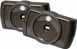 PER 2 verpakt Mr Beams MB862 Draadloze kleine LED-lamp voor binnenshuis met bewegingssensor handig op donkere plekken, de gang, de trap, maar ook de WC. de sensor zorgt ervoor dat hij enkel aangaat als het donker is.