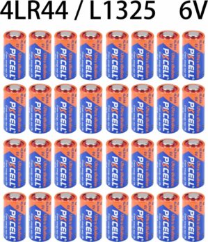 PKCELL 4LR44 Alkaline 6V Batterij - L1325 - PX28 Blafband - Rookmelder - Camera - Afstandsbediening - Garage - Milieubewust verpakt - 32 Stuks