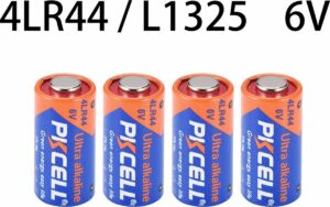 PKCELL 4LR44 Alkaline 6V Batterij - L1325 - PX28 Blafband - Rookmelder - Camera - Afstandsbediening - Garage - Milieubewust verpakt - 4 Stuks
