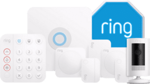 Ring Alarmsysteem met 4 sensoren + Stick Up Cam Wit + Sirene