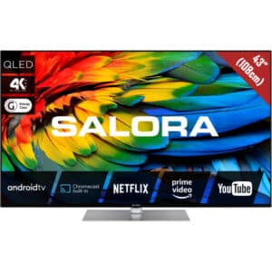 Salora 43QLED440A led-tv 3x HDMI, HDR10, ingebouwde chromecast