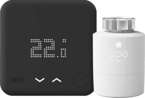 Tado Slimme Thermostaat V3+ Zwart Draadloos Startpakket + 1 radiatorknop